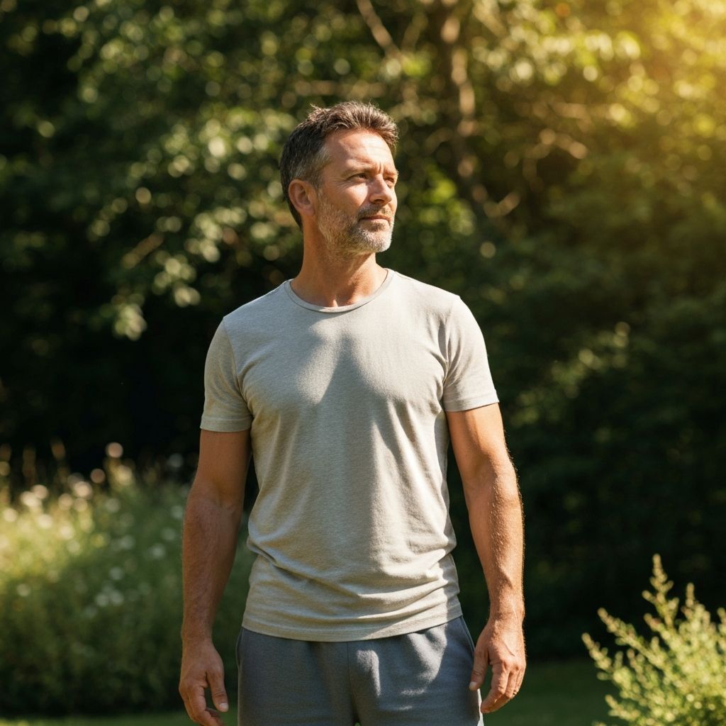 Healthy mature man enjoying active lifestyle